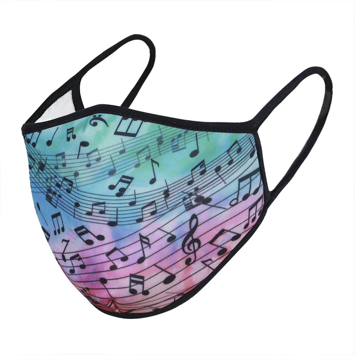 Melody 3-Layered Face Cover featuring a unique print design, made with polyester and cotton, suitable for unisex wear.