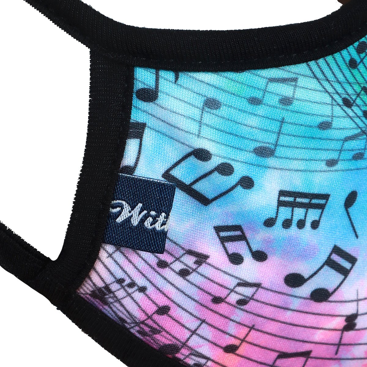 Melody 3-Layered Face Cover featuring a unique print design, made with polyester and cotton, suitable for unisex wear.