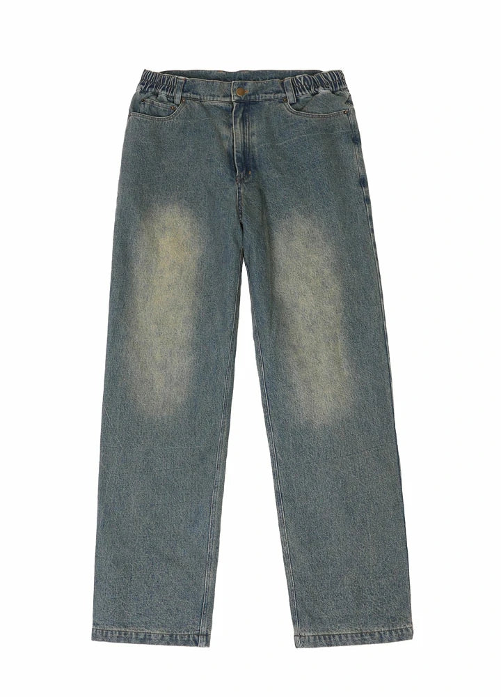 Men's flannel lined jeans with plaid lining and straight leg fit, showcasing a stylish and cozy design.