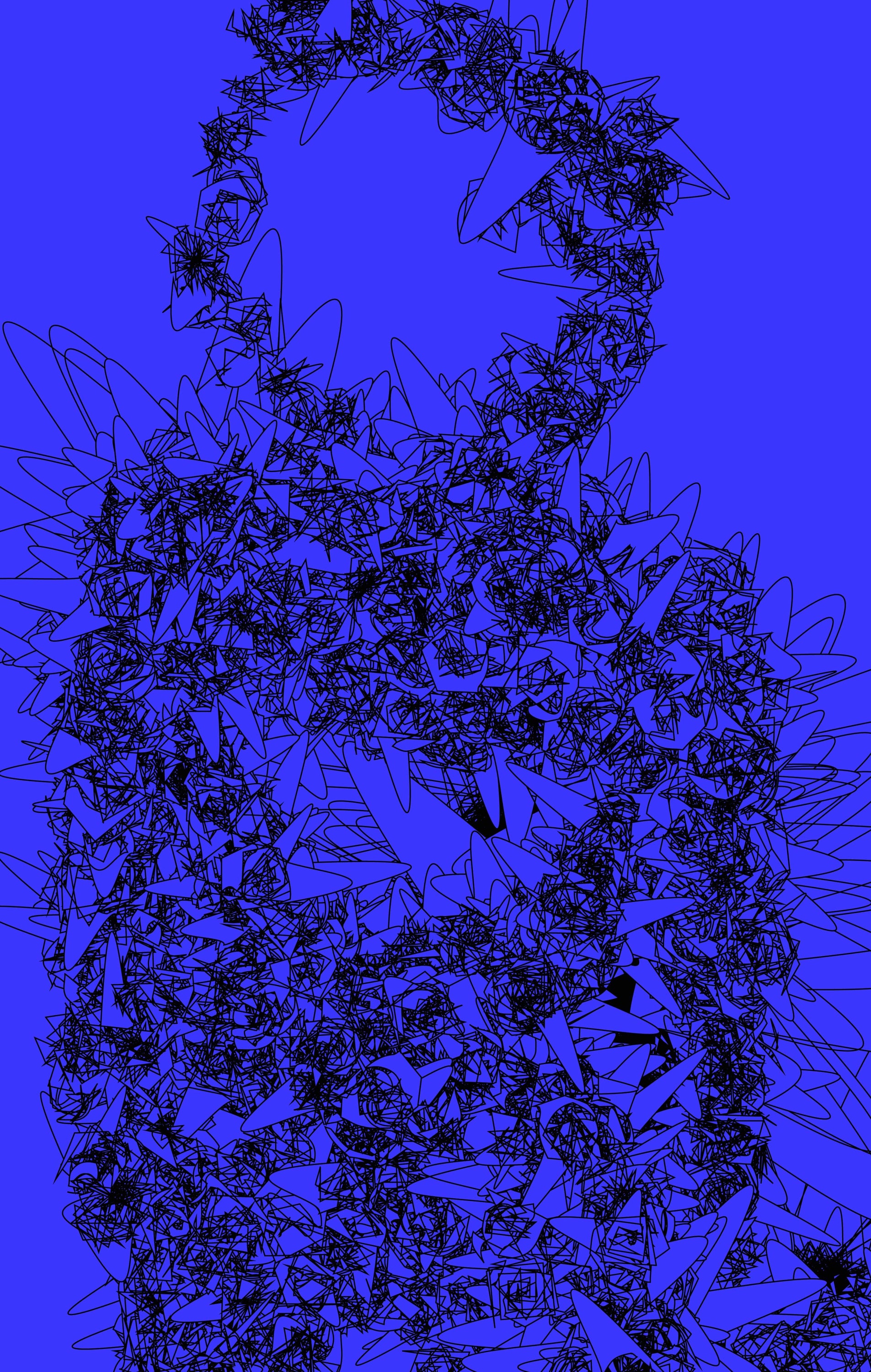 NAVY TEARS custom architect picture frame in black with frosted gold mat, showcasing elegant design and craftsmanship.