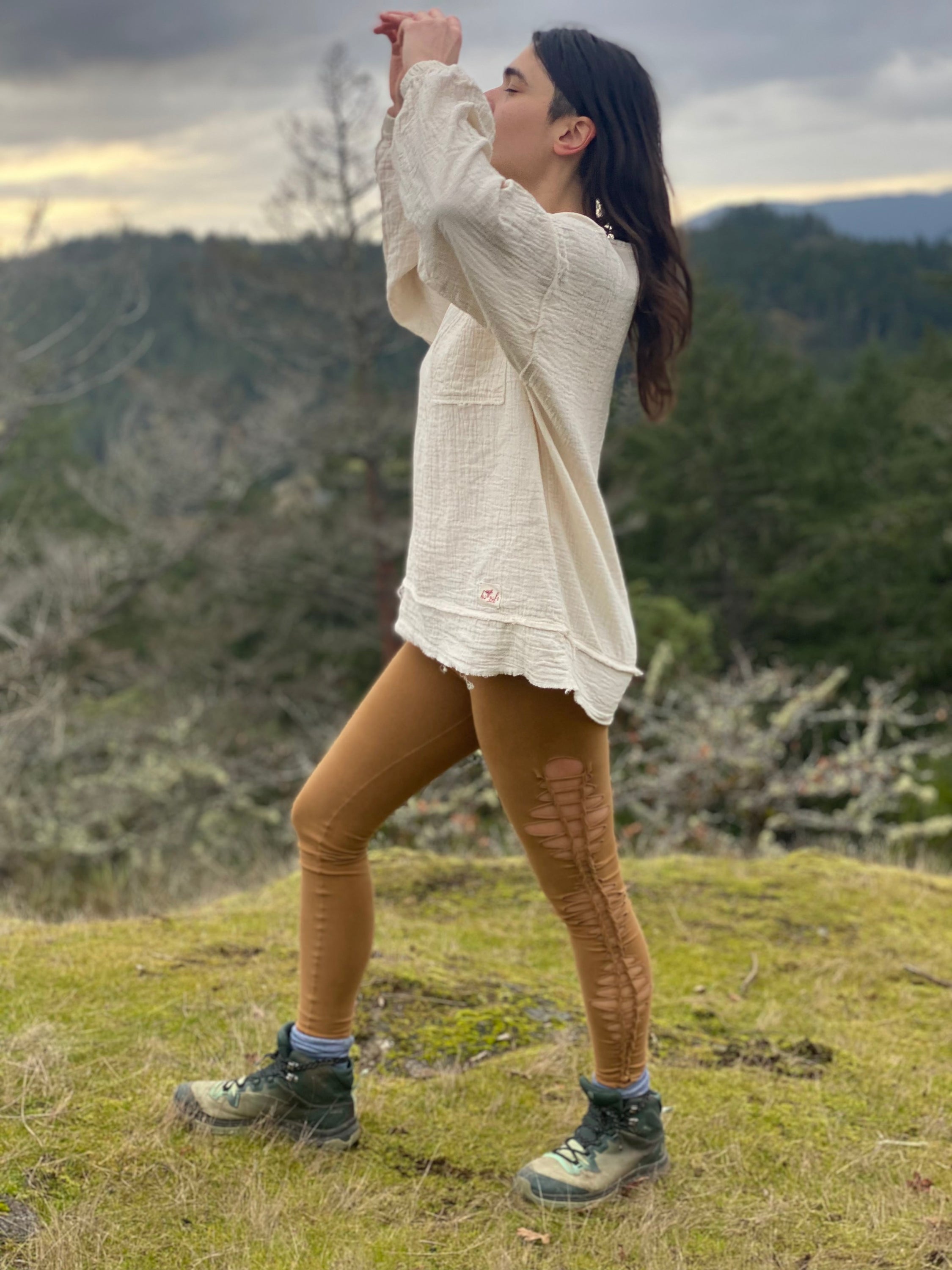 A cozy Organic Sustainable Cotton Sweatshirt in a neutral color, showcasing its soft texture and eco-friendly design.