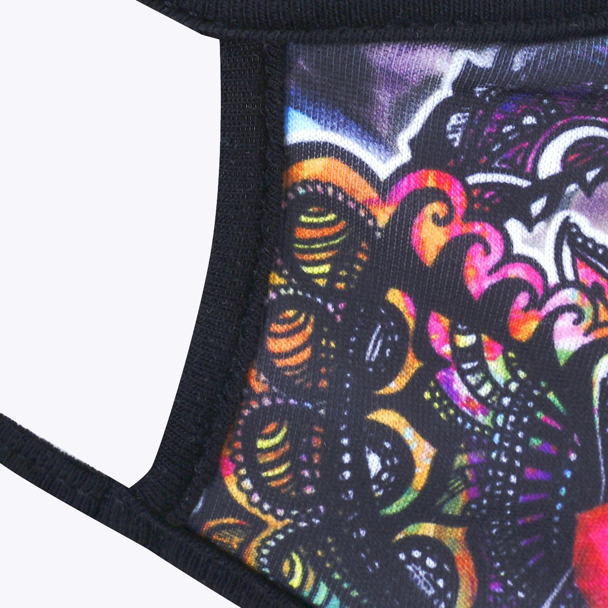 Paisley 3-Layered Face Cover featuring a unique print design, made from polyester and cotton, suitable for unisex wear.