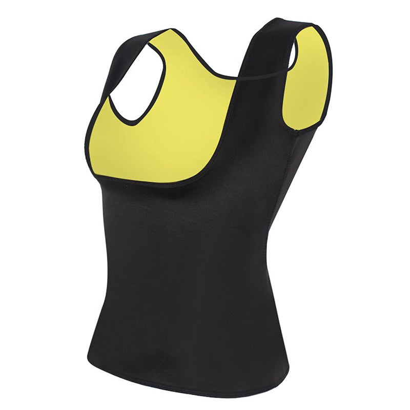 Plus Size Neoprene Sweat Sauna Body Shapers Vest, designed for effective waist training and slimming, showcasing its sleek design and quality materials.