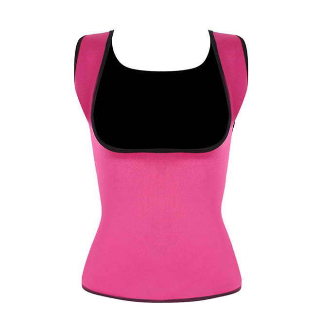 Plus Size Neoprene Sweat Sauna Body Shapers Vest, designed for effective waist training and slimming, showcasing its sleek design and quality materials.