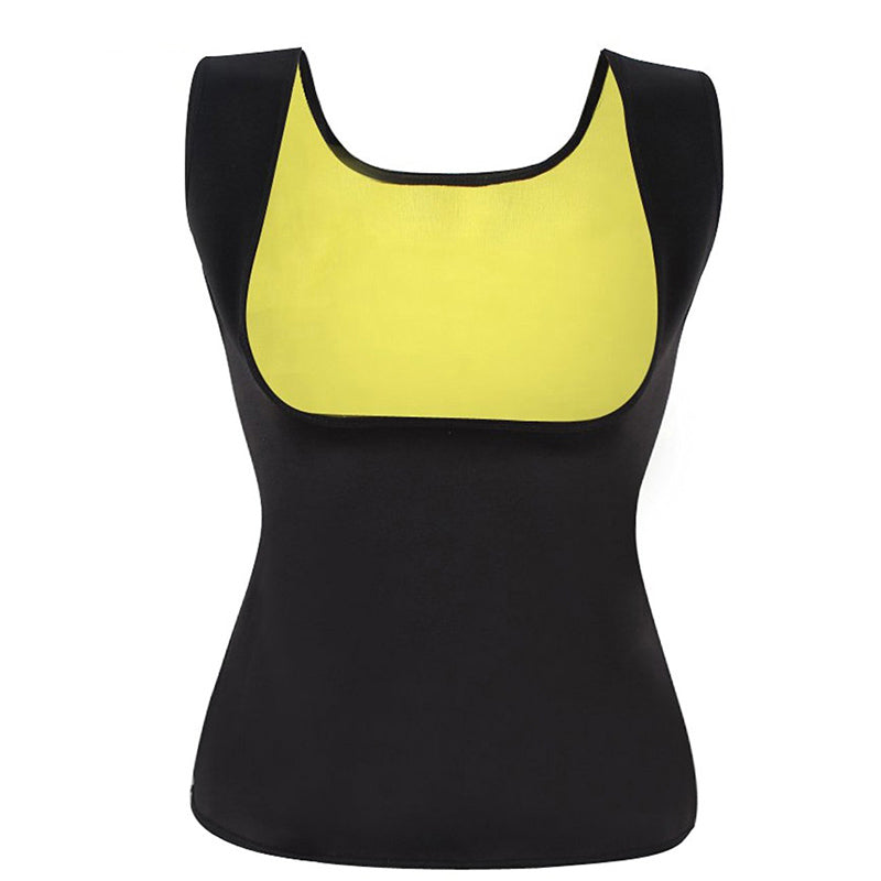 Plus Size Neoprene Sweat Sauna Body Shapers Vest, designed for effective waist training and slimming, showcasing its sleek design and quality materials.
