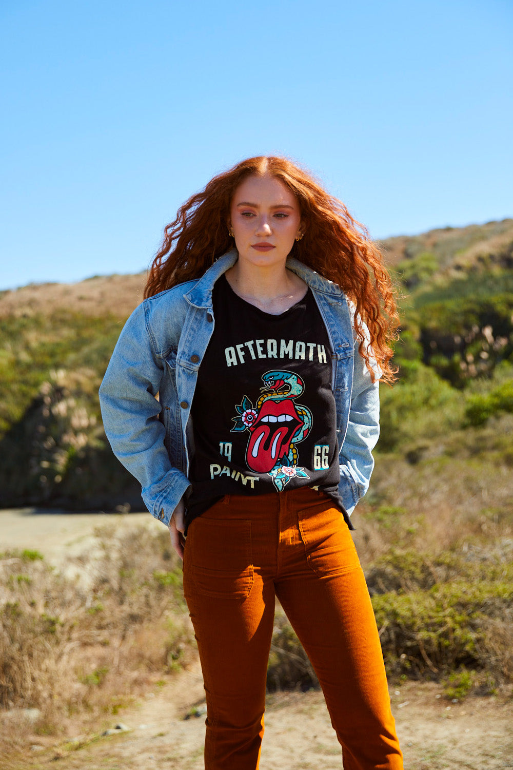 Rolling Stones Paint It Black Long Sleeve shirt featuring a classic black design, made from linen and organic cotton, perfect for winter wear.