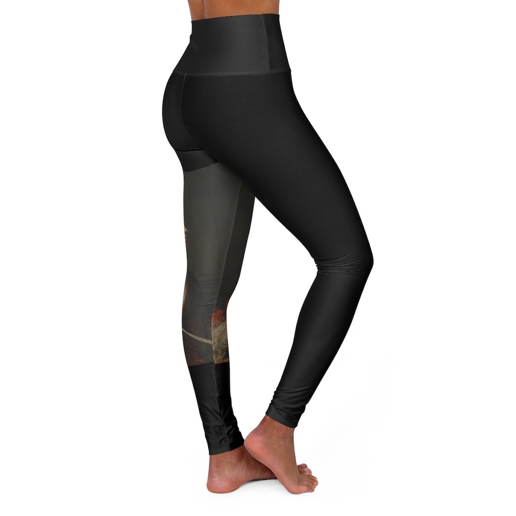 Royelle Time Period Leggings featuring a high-waisted design and customizable all-over print, perfect for workouts and casual outings.