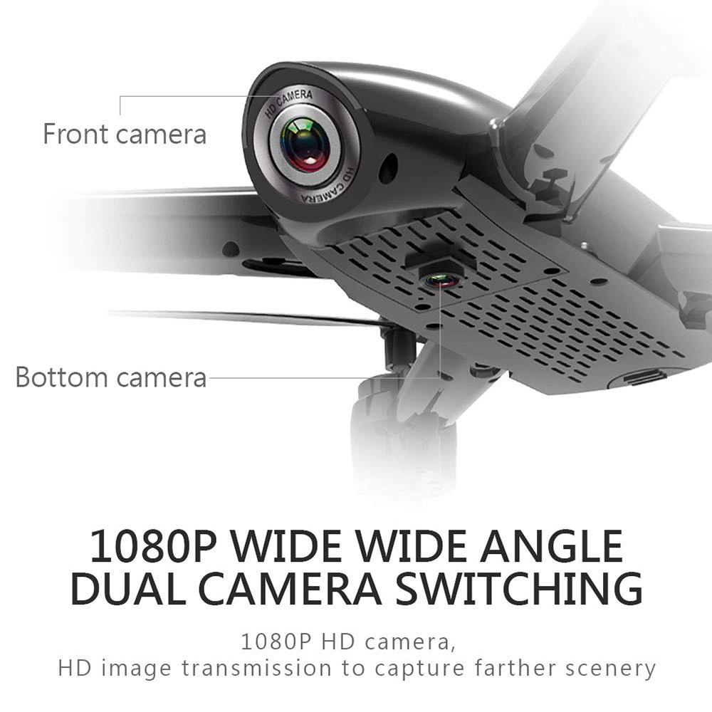 SG106 WiFi FPV RC Drone with dual 1080P HD cameras, showcasing its sleek design and features.