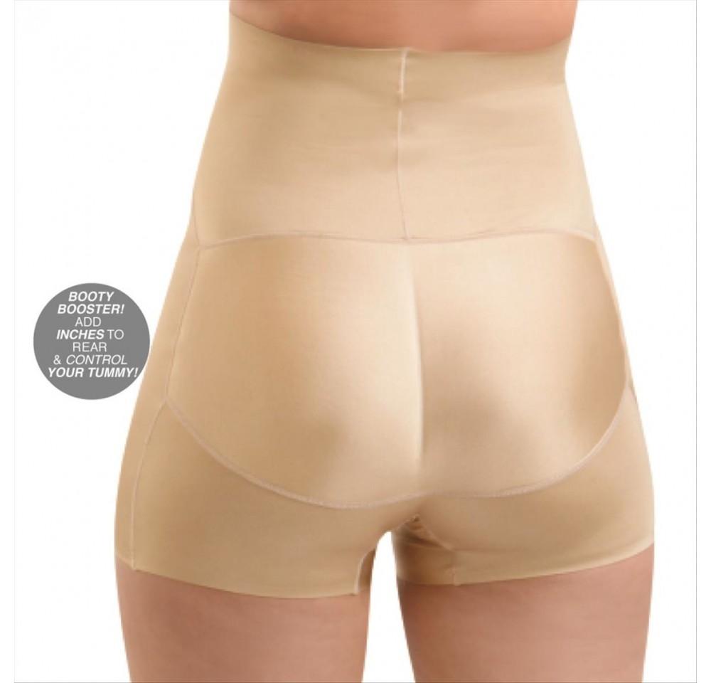 Shapewear Molded Butt Booster High Rise Girl Short showcasing its high-waisted design and plush elastic waistband for enhanced curves.