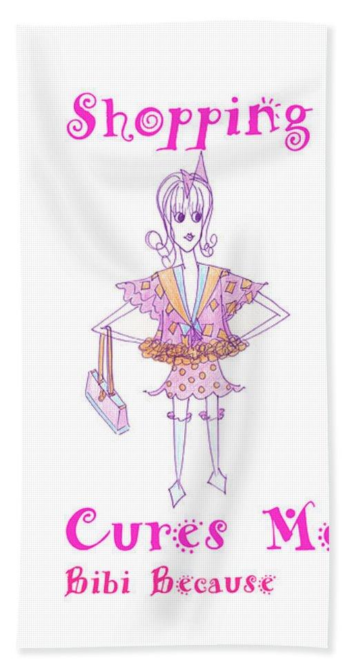 Luxurious Shopping Cures Me Bibi bath towel featuring soft brushed microfiber front and white cotton back, available in three sizes.