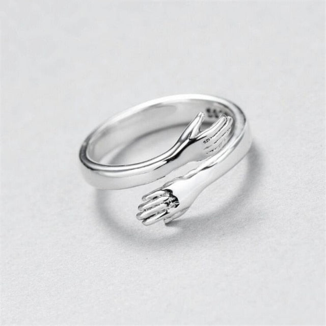 Silber Ring mit verschiedenen süßen Motiven, ideal für Frauen und Mädchen, aus Zinklegierung gefertigt.