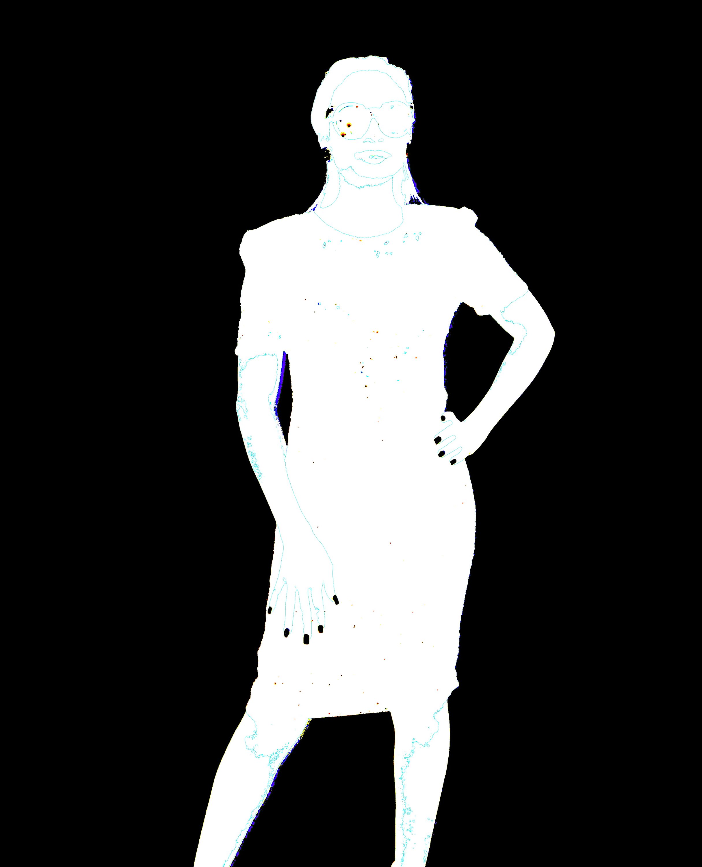 Custom architect picture frame in vibrant red with pure white mat, signed by artist thelionbody, showcasing artistic craftsmanship.