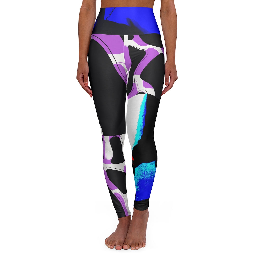 The Core Amp Leggings in a stylish design, showcasing a skinny fit and double-layer waistband, perfect for workouts and casual wear.