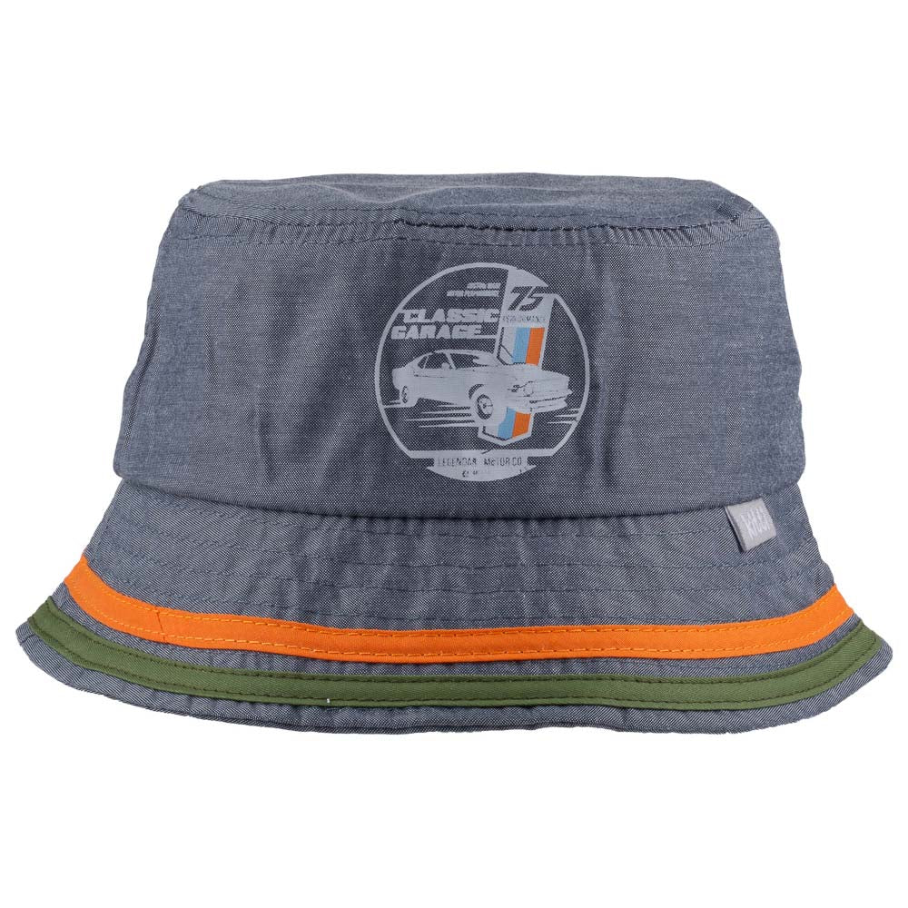 A stylish Toddler Fedora summer hat for kids featuring a fun cartoon car print, made from soft and breathable material.