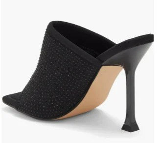 Topshop Wide Fit Rose Crystal Embellished Stiletto Sandal featuring sparkling crystals and a sculptural heel, perfect for elegant occasions.