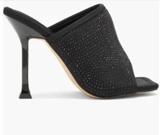 Topshop Wide Fit Rose Crystal Embellished Stiletto Sandal featuring sparkling crystals and a sculptural heel, perfect for elegant occasions.