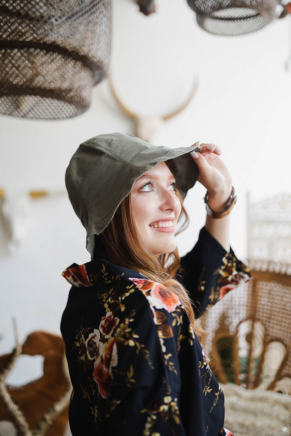 Urban Cotton Bucket Hat in a stylish design, showcasing its lightweight fabric and adjustable fit.