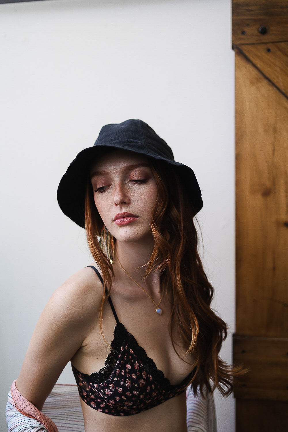 Urban Cotton Bucket Hat in a stylish design, showcasing its lightweight fabric and adjustable fit.