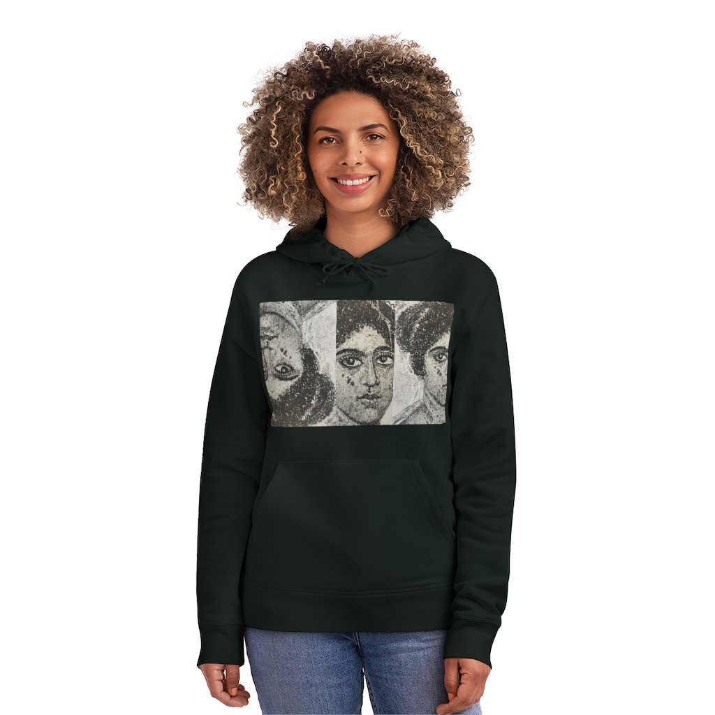 Version Blade Hoodie made from organic cotton and recycled polyester, featuring a kangaroo pocket and matching drawcords.