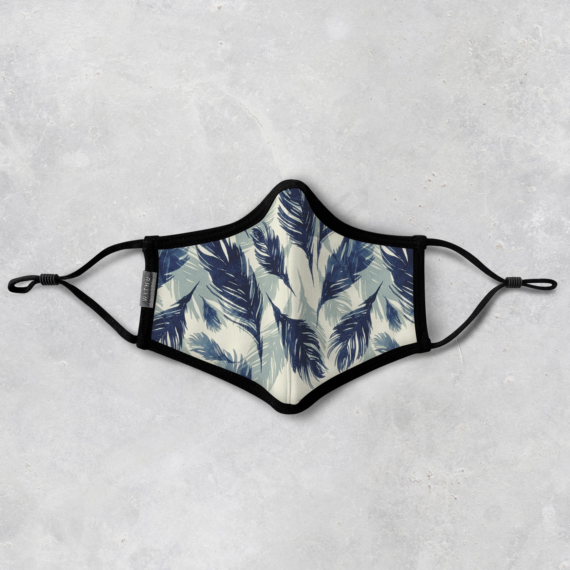 WITH U Washable Reusable Face Masks featuring a three-layer design, adjustable ear loops, and high-quality fabric, suitable for men and women.