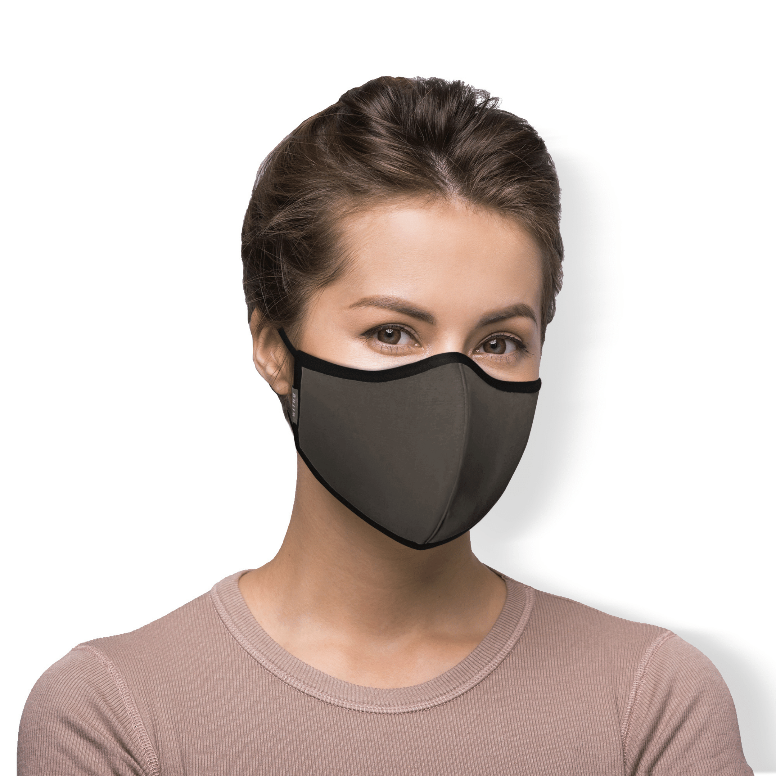 WITH U Washable Reusable Face Masks featuring a three-layer design, stretchable ear loops, and high-quality fabric, suitable for men and women.