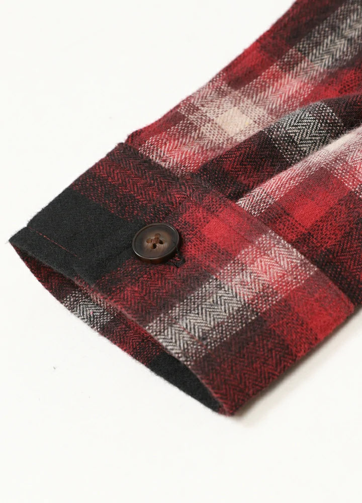 A stylish Women's Soft Flannel Shirt in soft cotton, featuring roll-up sleeves and a regular fit, perfect for versatile styling.